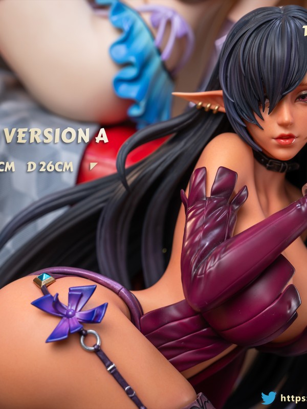 Dragon X POP Studio Twin Series 002 Kuroinu Olga & Elf Celestin Hot Sexy 1/4 Statue